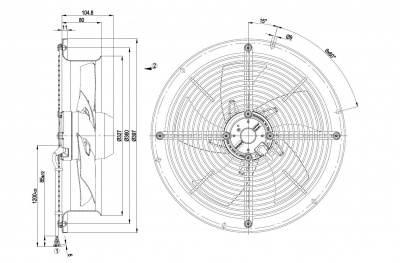 Вентилятор осевой ebmpapst W2D300CP0248 Вентилятор осевой ebmpapst W2D300CP0248