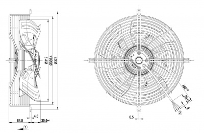Вентилятор осевой ebmpapst S4E315AS2030