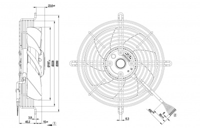 Вентилятор осевой ebmpapst S2D200AH1801 Вентилятор осевой ebmpapst S2D200AH1801