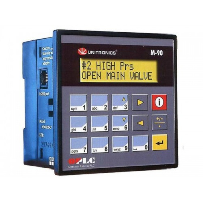 M91-2-UN2 Контроллер M91: 12/24 VDC, 10DI (из них 2 HS), 2AI/DI/PT100/TC, 12TO (из них 2 PWM/HSO) Unitronics