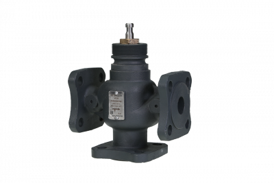 Клапан регулирующий, трехходовой, седельный, фланцевый Ридан VF-3R DN 15, Kvs 4,0 Клапан регулирующий, трехходовой, седельный, фланцевый Ридан VF-3R DN 15, Kvs 4,0