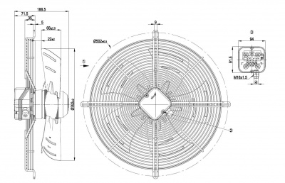 Вентилятор осевой ebmpapst S4E400BP0236