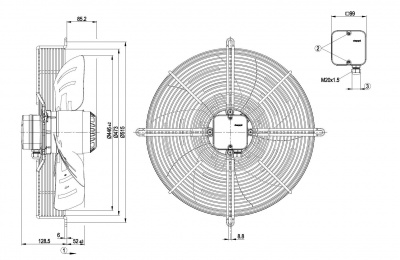 Вентилятор осевой ebmpapst S4D450GA1402 Вентилятор осевой ebmpapst S4D450GA1402