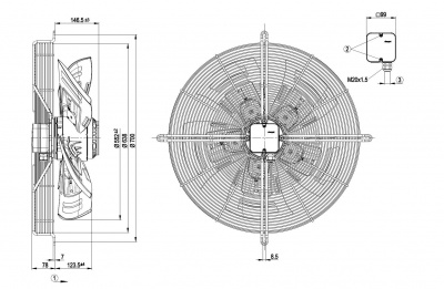 Вентилятор осевой ebmpapst S4D560BQ0105
